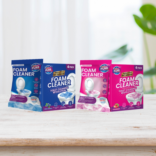 Pristino Pure Toilet Foam Cleaner — Pack of 16 (150g Each) - (Combo 4)